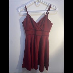Jun & Ivy burgundy cocktail dress
